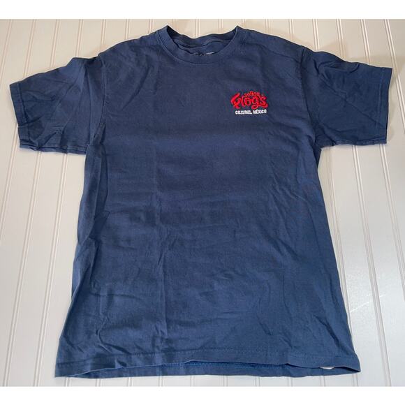 Vintage 90s Senor Frogs Save Water Drink Tequila T Shirt Cozumel Mexico Medium - Picture 1 of 7